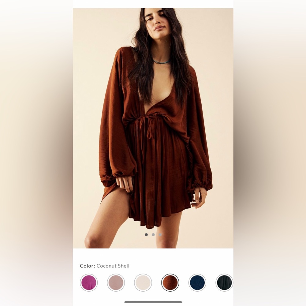 Arzel mini dress -coconut shell